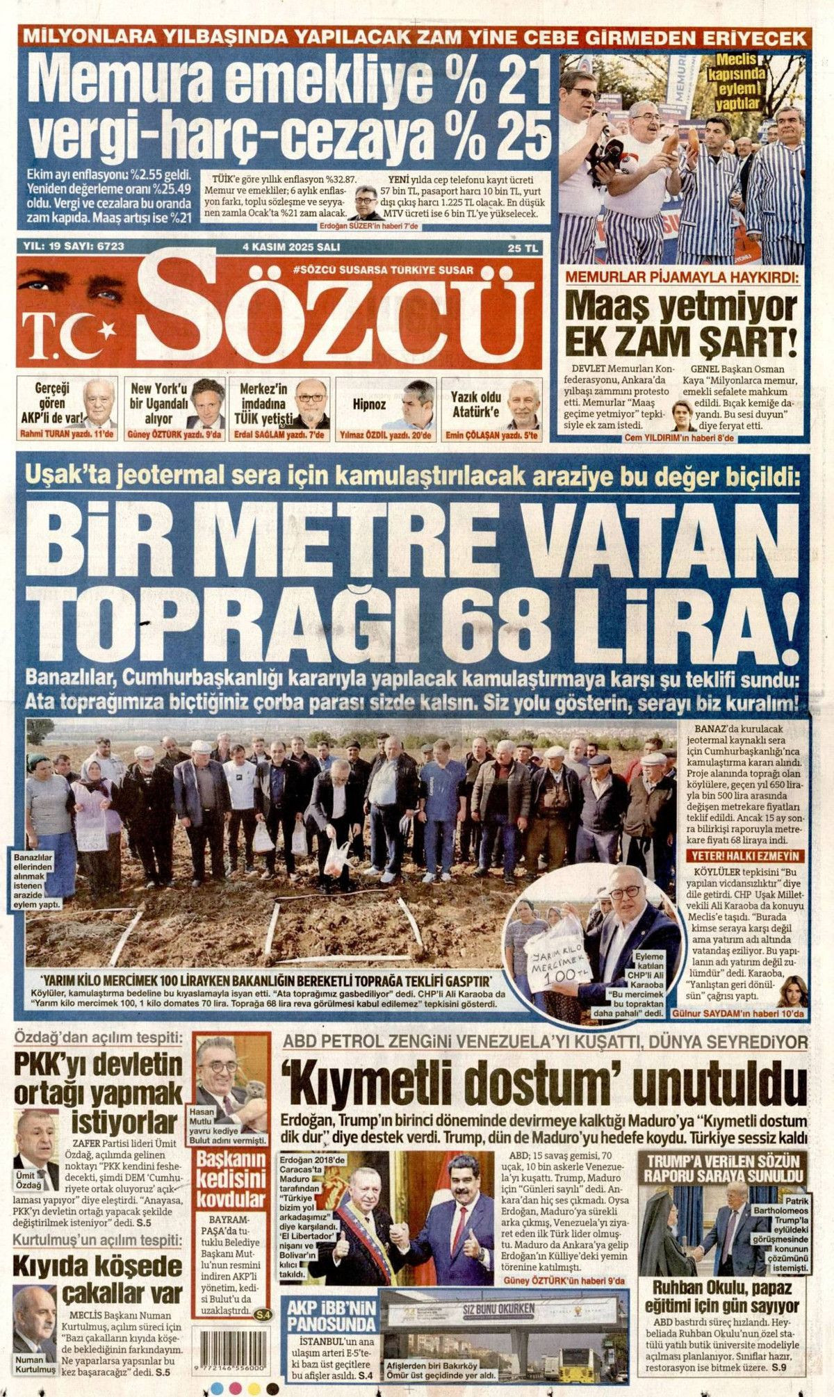 Cumhurbaşkanı Erdoğan'ın "Emperyalistler Kıbrıs'ı menüye eklemek istiyor" sözleri manşetlerde! Hangi gazete nasıl gördü? - Sayfa 5
