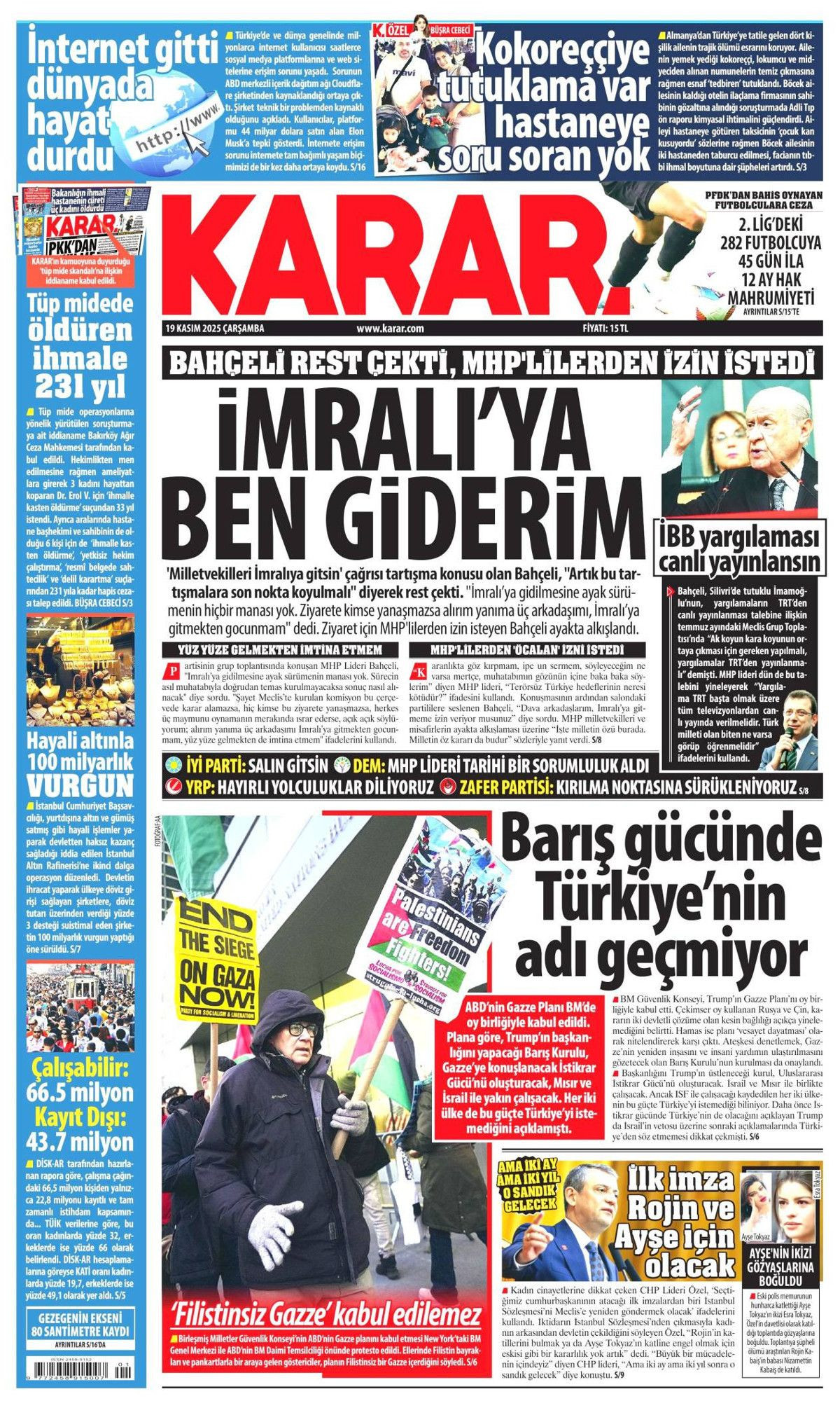 Devlet Bahçeli'nin İmralı resti manşetlerde! Hangi gazete nasıl gördü? - Sayfa 8