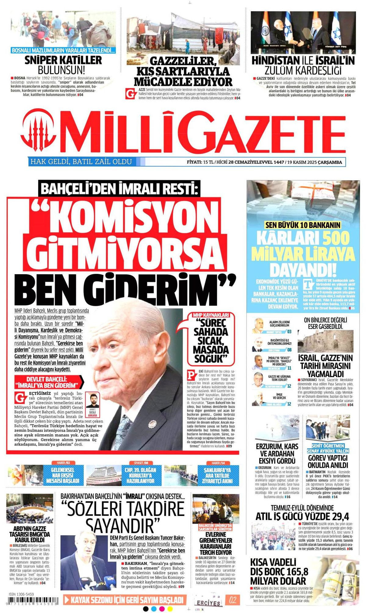 Devlet Bahçeli'nin İmralı resti manşetlerde! Hangi gazete nasıl gördü? - Sayfa 9