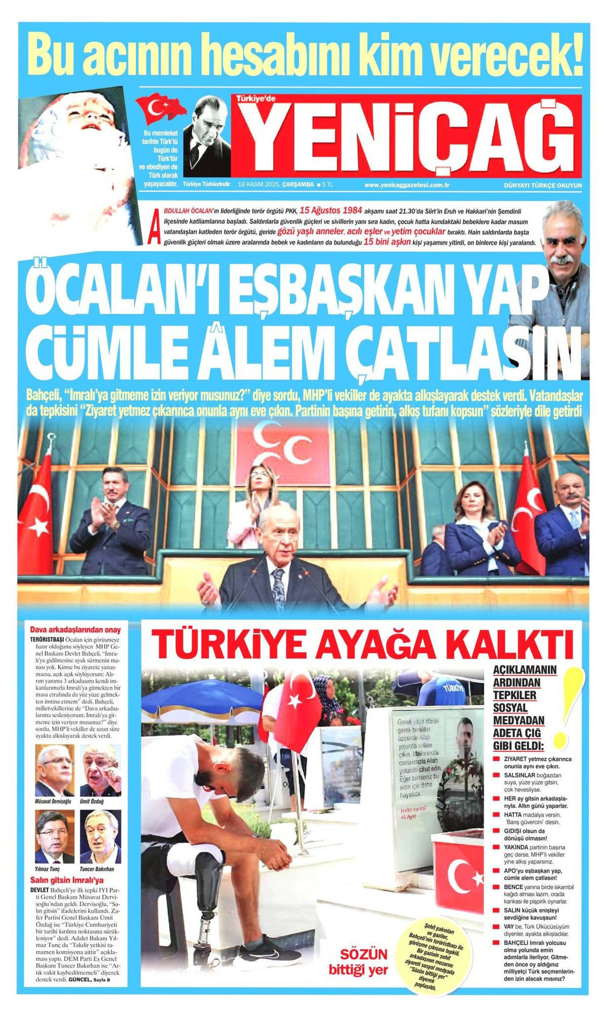 Devlet Bahçeli'nin İmralı resti manşetlerde! Hangi gazete nasıl gördü? - Sayfa 15