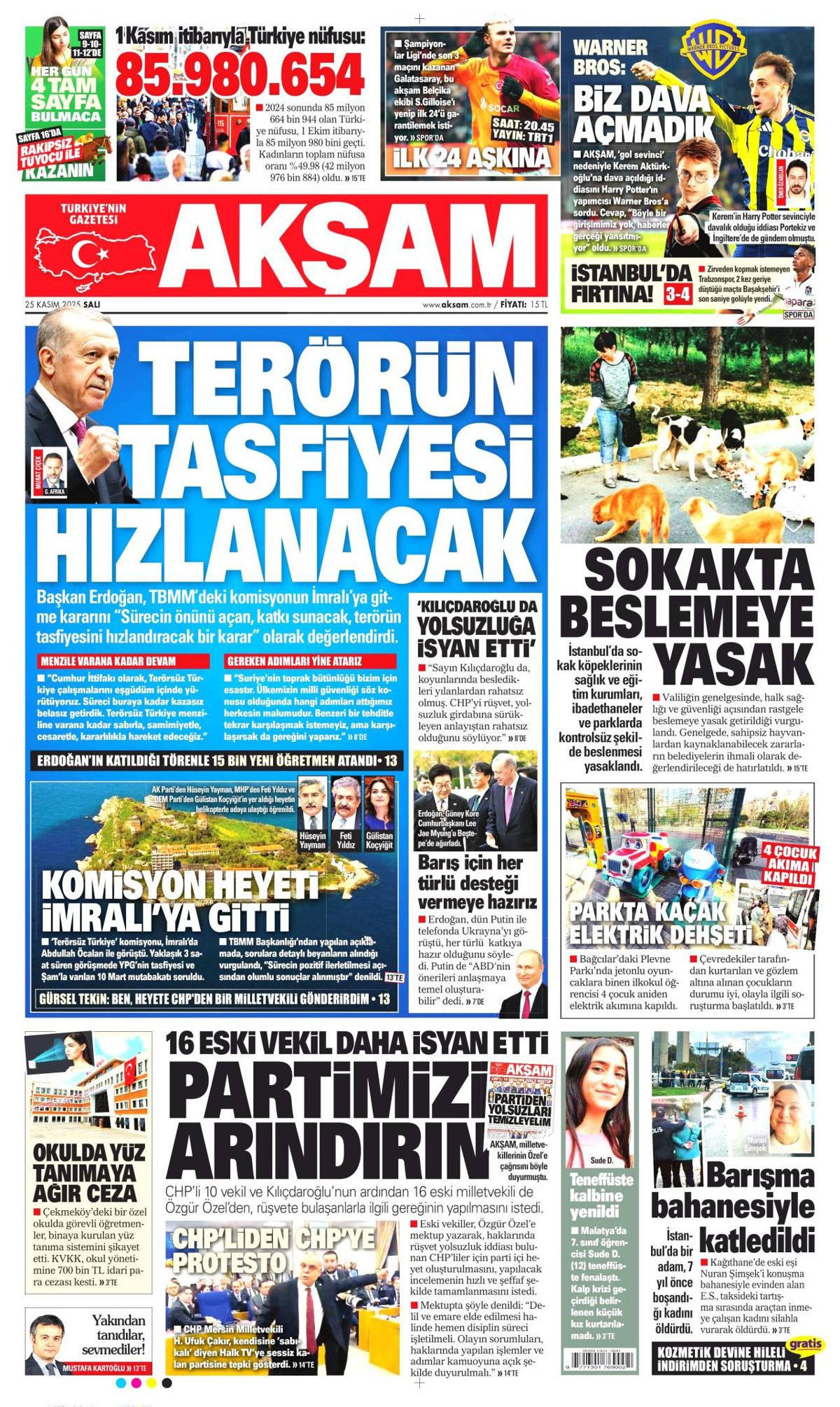 İmralı heyeti olumlu döndü! Terörsüz Türkiye Komisyonu-Öcalan görüşmesi manşetlerde... - Sayfa 14