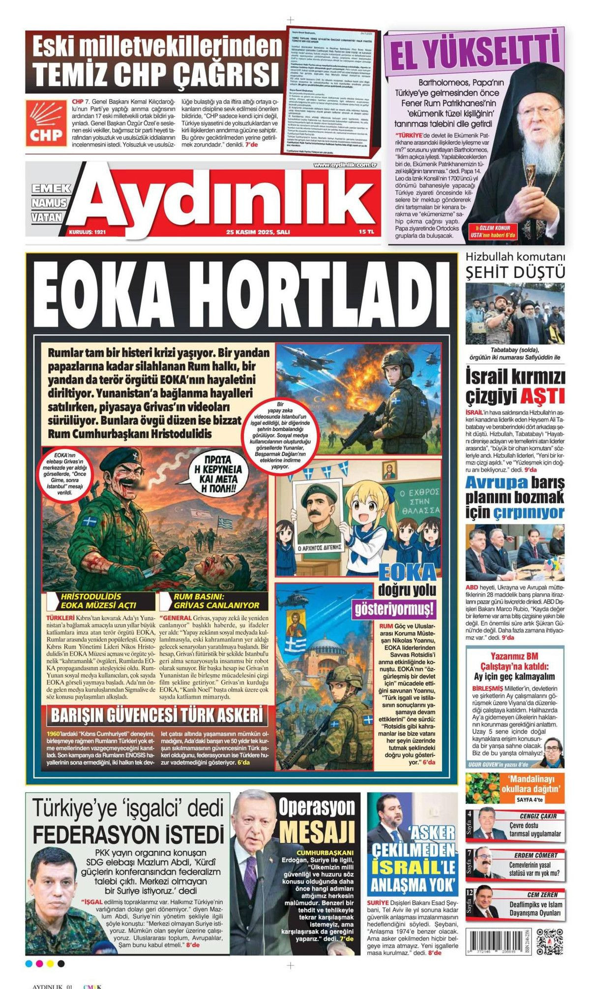 İmralı heyeti olumlu döndü! Terörsüz Türkiye Komisyonu-Öcalan görüşmesi manşetlerde... - Sayfa 6