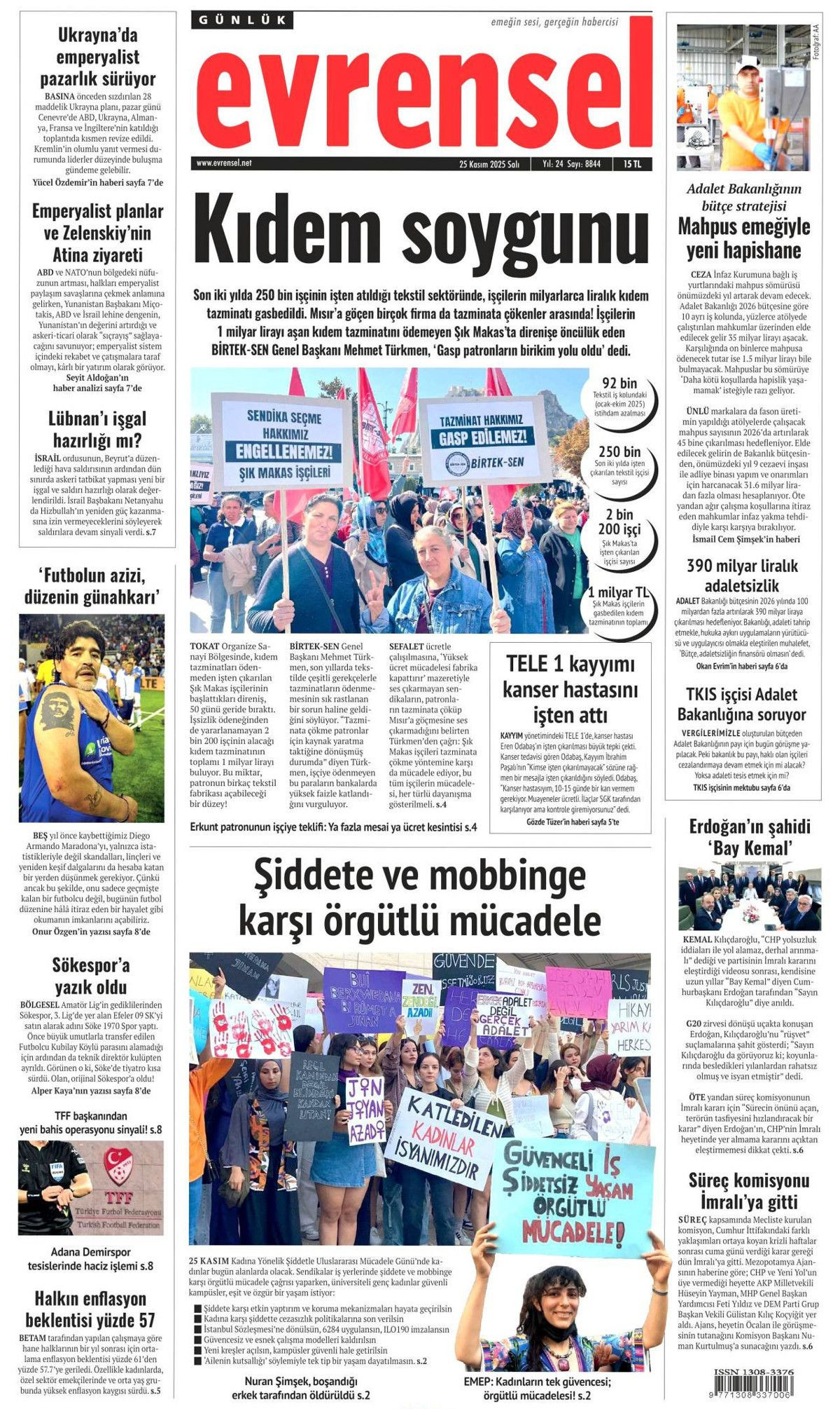 İmralı heyeti olumlu döndü! Terörsüz Türkiye Komisyonu-Öcalan görüşmesi manşetlerde... - Sayfa 23