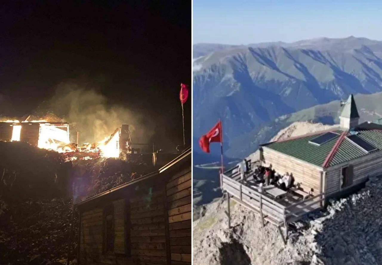 Kırklar Dağı’nda tarihî mescit alevlere dayanamadı... Manevi merkez bir gecede yok oldu! - Sayfa 1