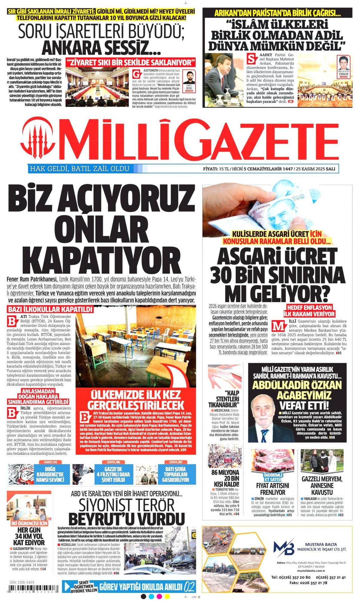 İmralı heyeti olumlu döndü! Terörsüz Türkiye Komisyonu-Öcalan görüşmesi manşetlerde... - Sayfa 12