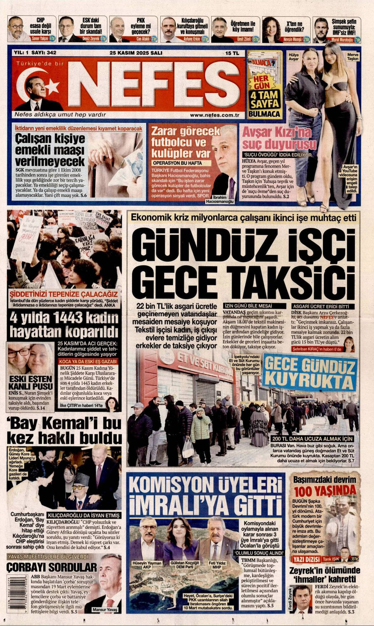 İmralı heyeti olumlu döndü! Terörsüz Türkiye Komisyonu-Öcalan görüşmesi manşetlerde... - Sayfa 21