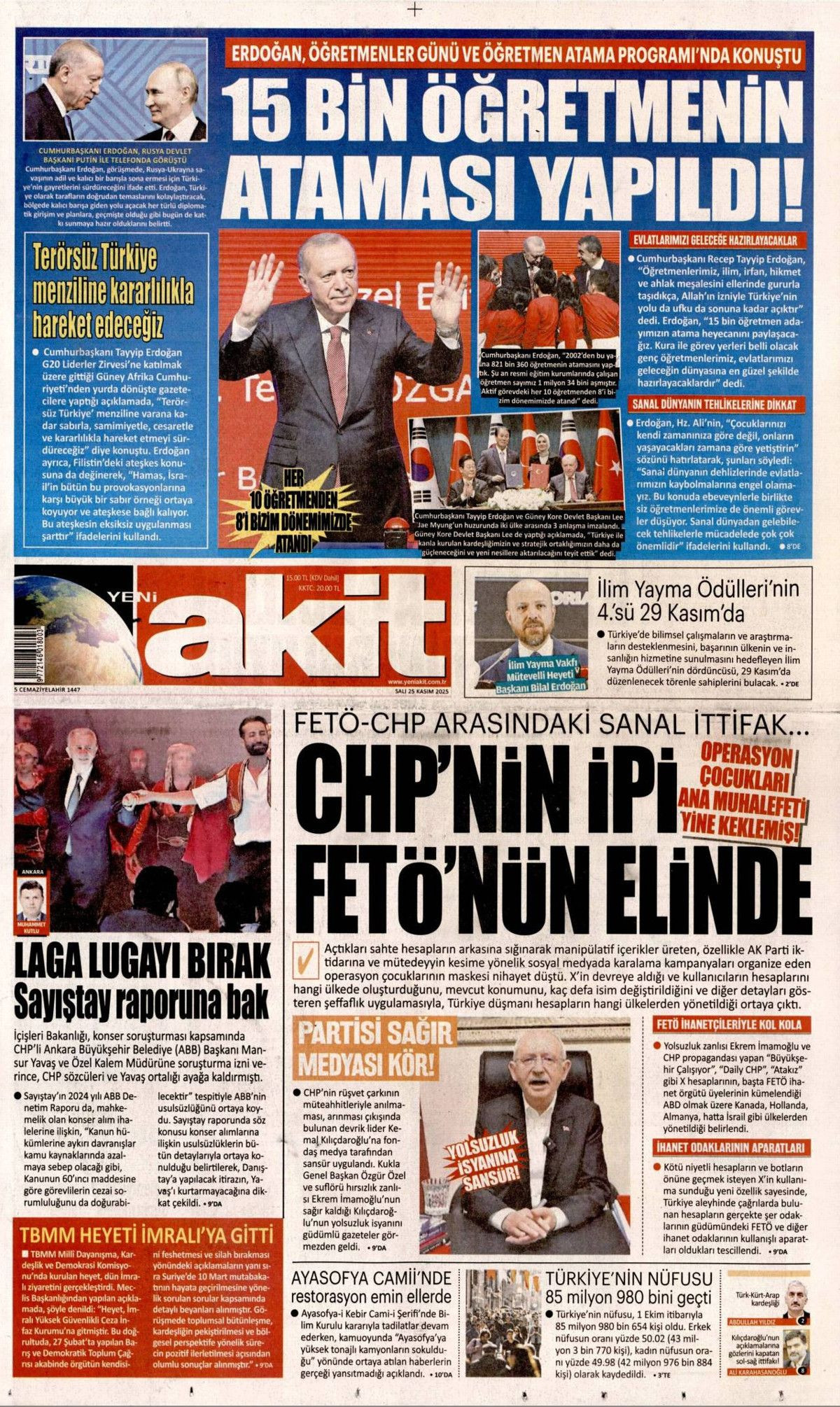 İmralı heyeti olumlu döndü! Terörsüz Türkiye Komisyonu-Öcalan görüşmesi manşetlerde... - Sayfa 19