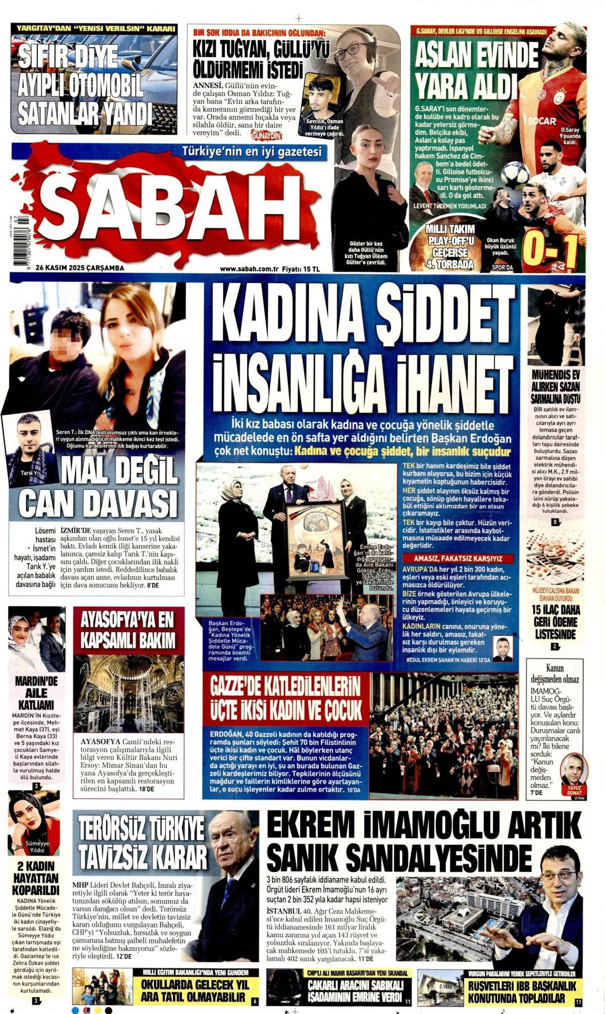 Devlet Bahçeli'nin "Terör bitsin de varsın sonumuz darağacı olsun" çıkışı manşetlerde! Hangi gazete nasıl gördü? - Sayfa 3