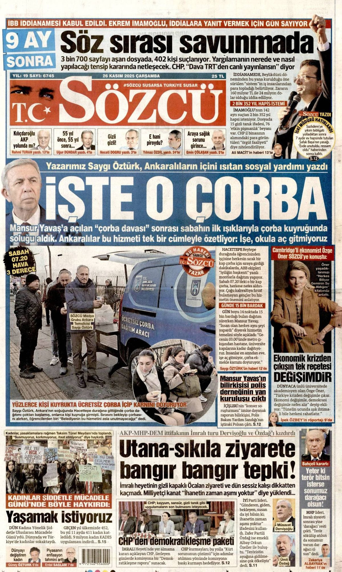 Devlet Bahçeli'nin "Terör bitsin de varsın sonumuz darağacı olsun" çıkışı manşetlerde! Hangi gazete nasıl gördü? - Sayfa 7