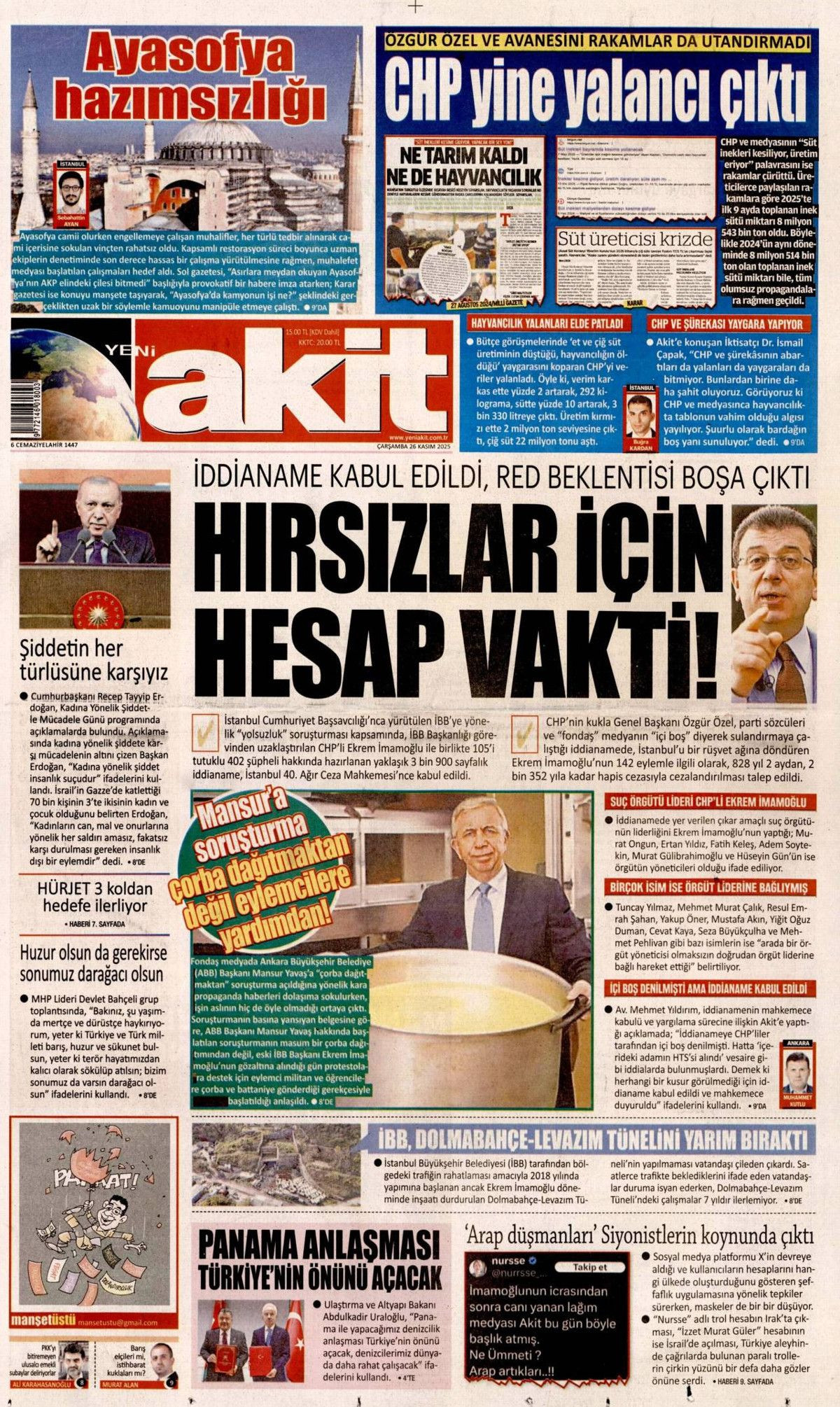 Devlet Bahçeli'nin "Terör bitsin de varsın sonumuz darağacı olsun" çıkışı manşetlerde! Hangi gazete nasıl gördü? - Sayfa 17