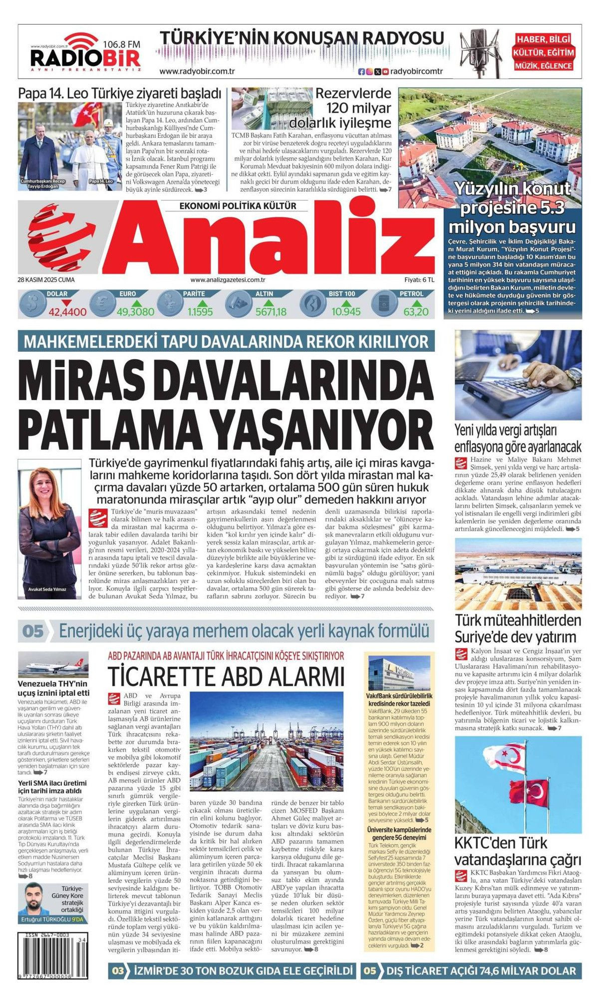 İznik, Papa için hazır... Dünyanın izlediği ziyaret manşetlerde! Hangi gazete nasıl gördü? - Sayfa 22