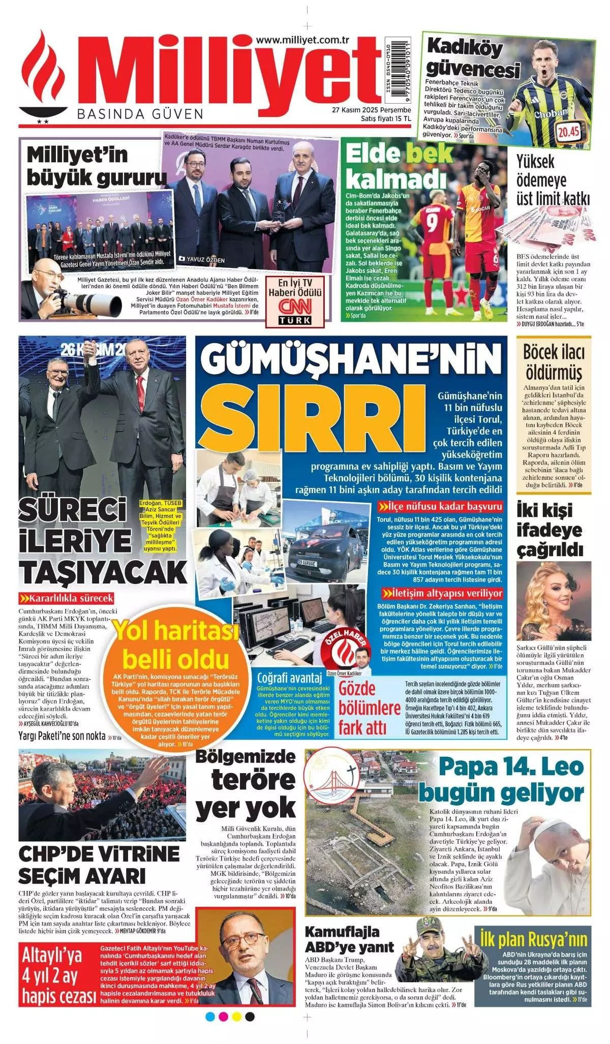 İznik, Papa için hazır... Dünyanın izlediği ziyaret manşetlerde! Hangi gazete nasıl gördü? - Sayfa 1