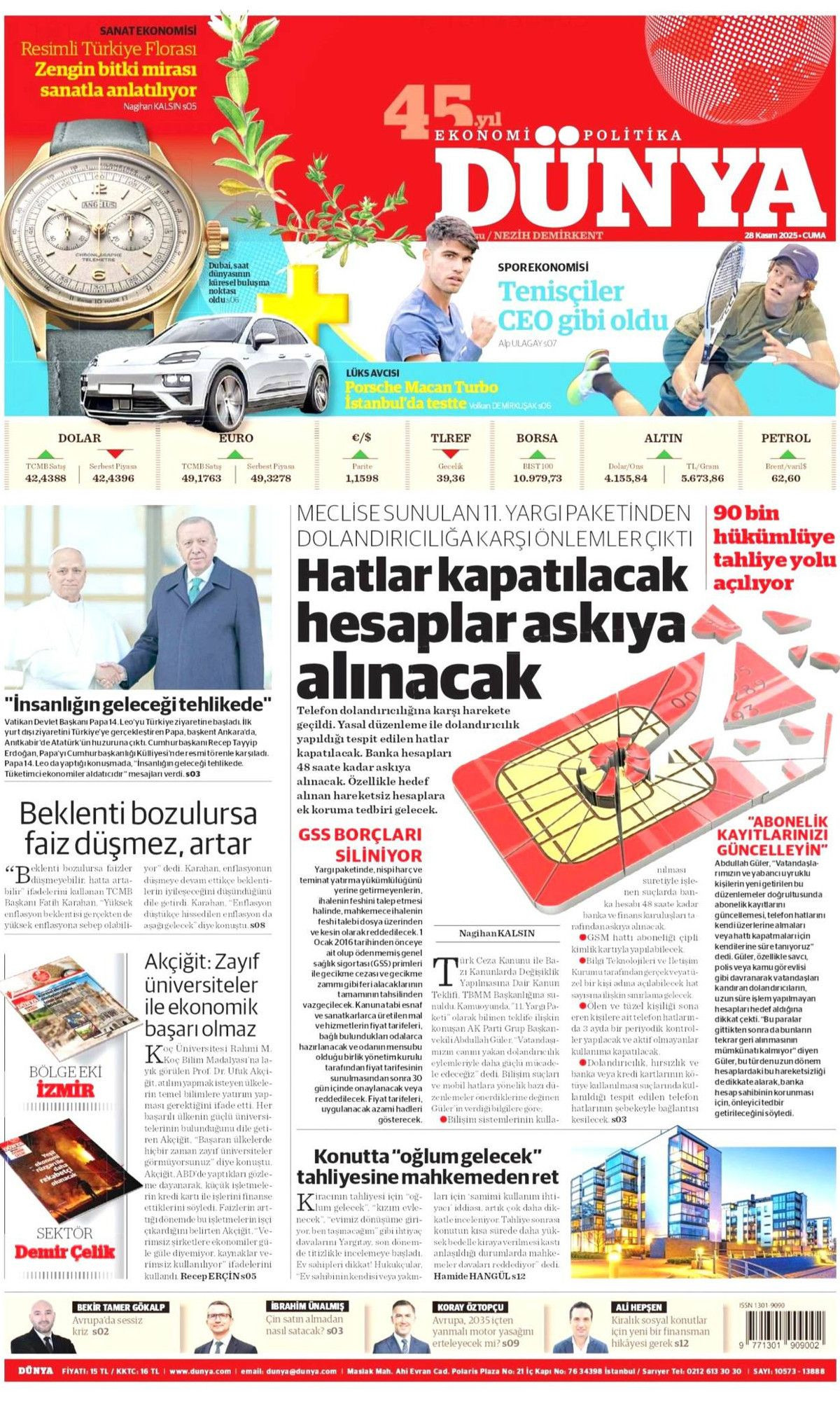 İznik, Papa için hazır... Dünyanın izlediği ziyaret manşetlerde! Hangi gazete nasıl gördü? - Sayfa 19