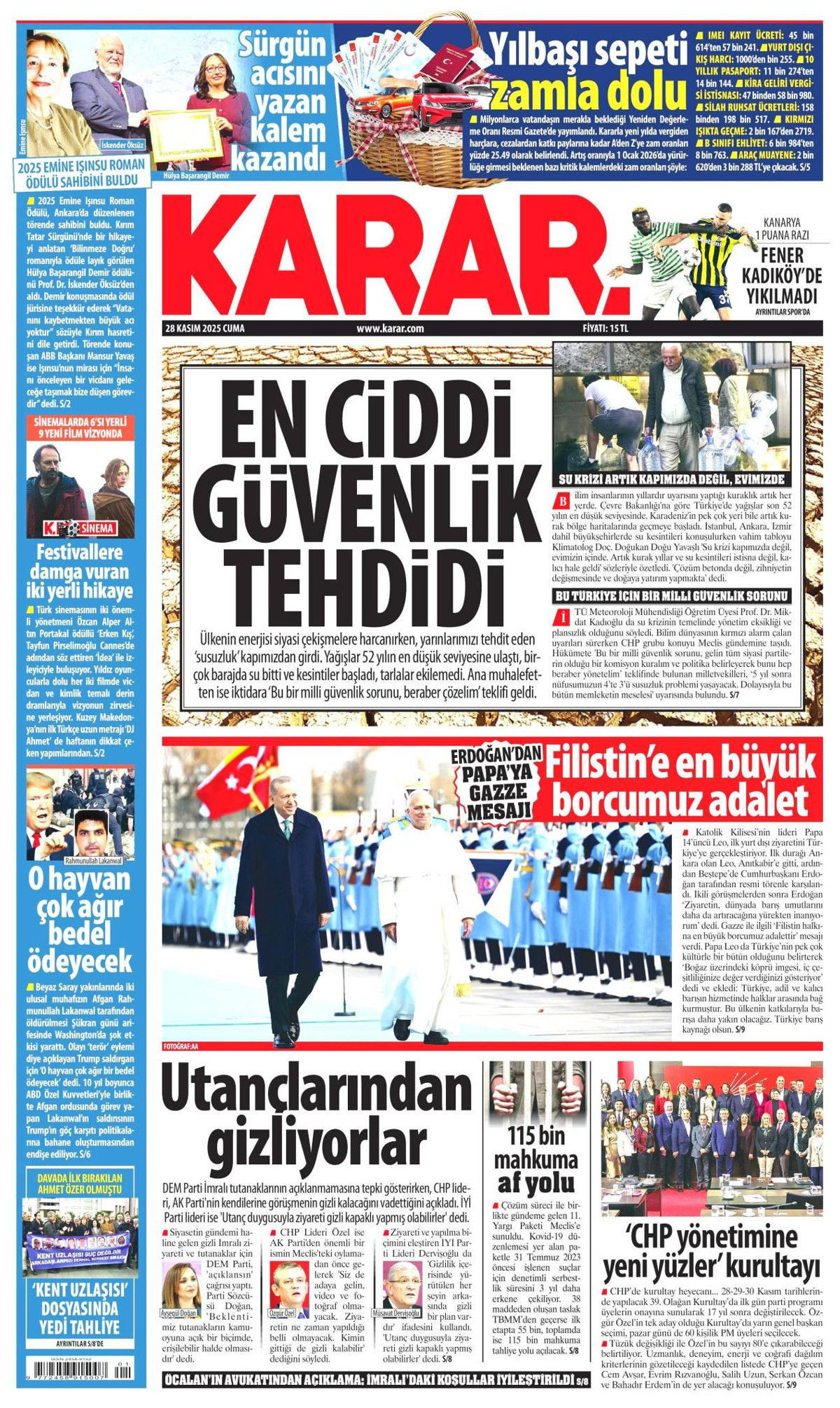 İznik, Papa için hazır... Dünyanın izlediği ziyaret manşetlerde! Hangi gazete nasıl gördü? - Sayfa 10