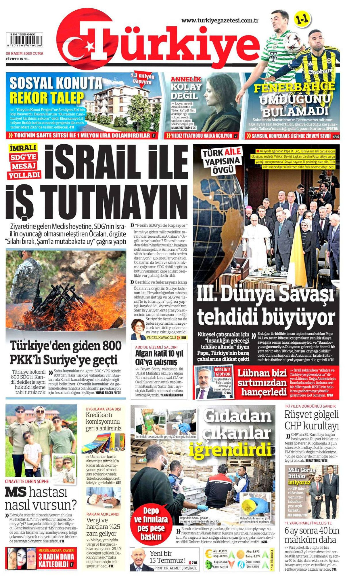 İznik, Papa için hazır... Dünyanın izlediği ziyaret manşetlerde! Hangi gazete nasıl gördü? - Sayfa 5