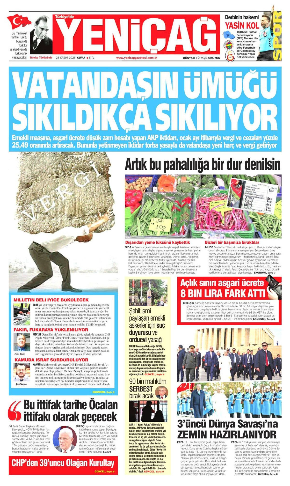 İznik, Papa için hazır... Dünyanın izlediği ziyaret manşetlerde! Hangi gazete nasıl gördü? - Sayfa 18