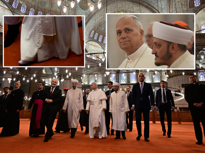Papa 14. Leo'nun papa seçildikten sonra ilk girdiği cami Sultanahmet Camii oldu! Dikkat çeken detay: Ayakkabılarını çıkarmayı ihmal etmedi - Sayfa 7