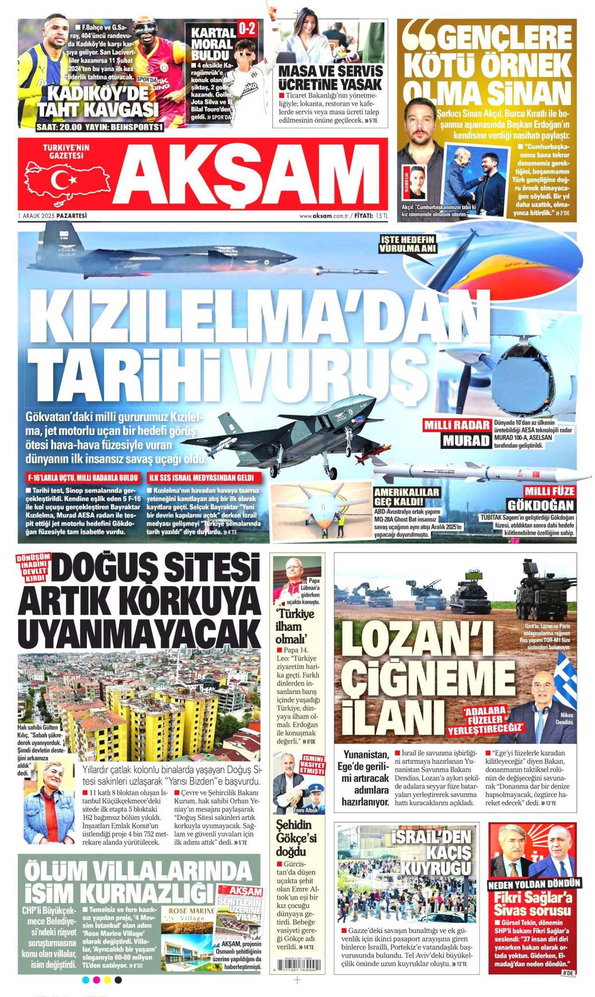 Havadaki kuralları değiştiren atış manşetlerde! KIZILELMA'dan dünyada bir ilk... - Sayfa 7