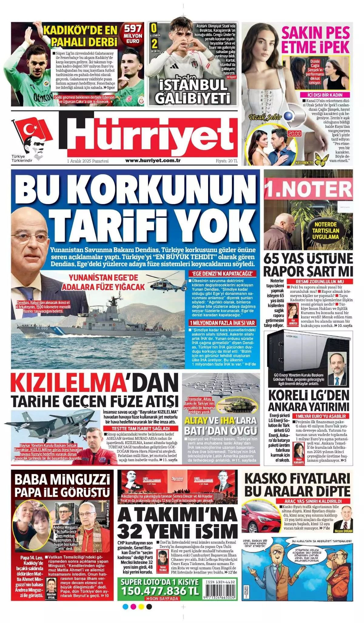 Havadaki kuralları değiştiren atış manşetlerde! KIZILELMA'dan dünyada bir ilk... - Sayfa 1