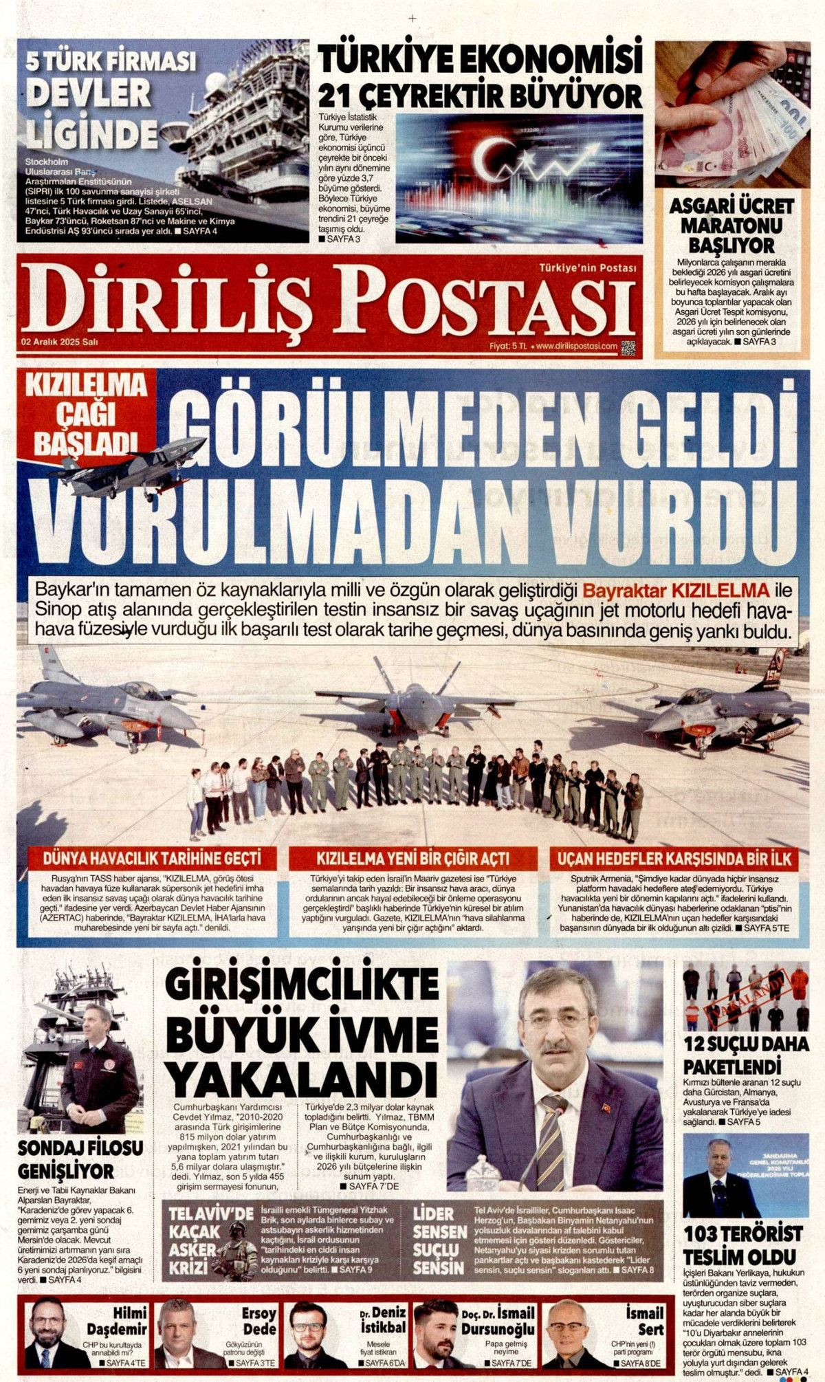 Topyekün kalkınma seferberliği başlıyor! Cumhurbaşkanı Erdoğan'ın müjdesi manşetlerde... - Sayfa 12