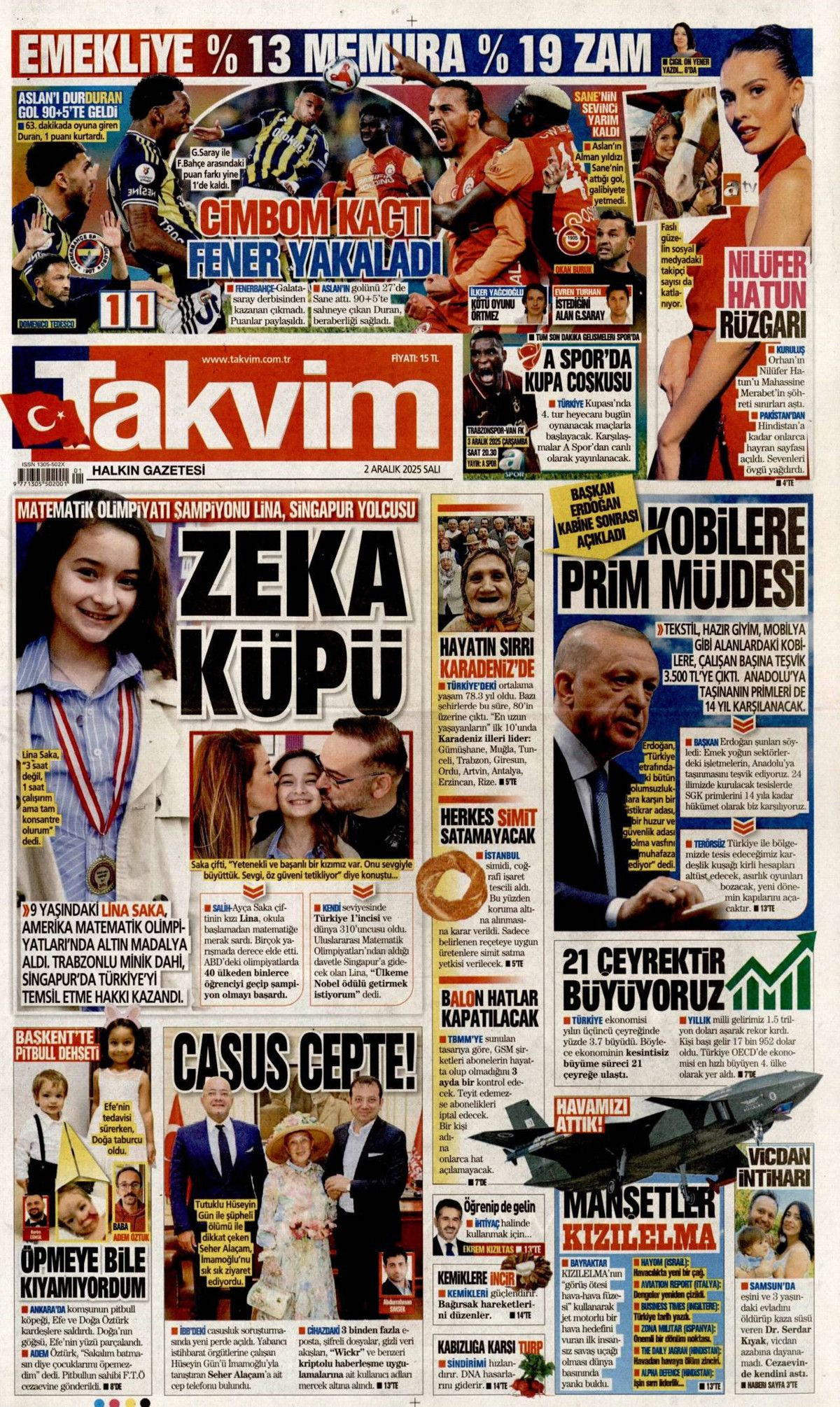 Topyekün kalkınma seferberliği başlıyor! Cumhurbaşkanı Erdoğan'ın müjdesi manşetlerde... - Sayfa 19