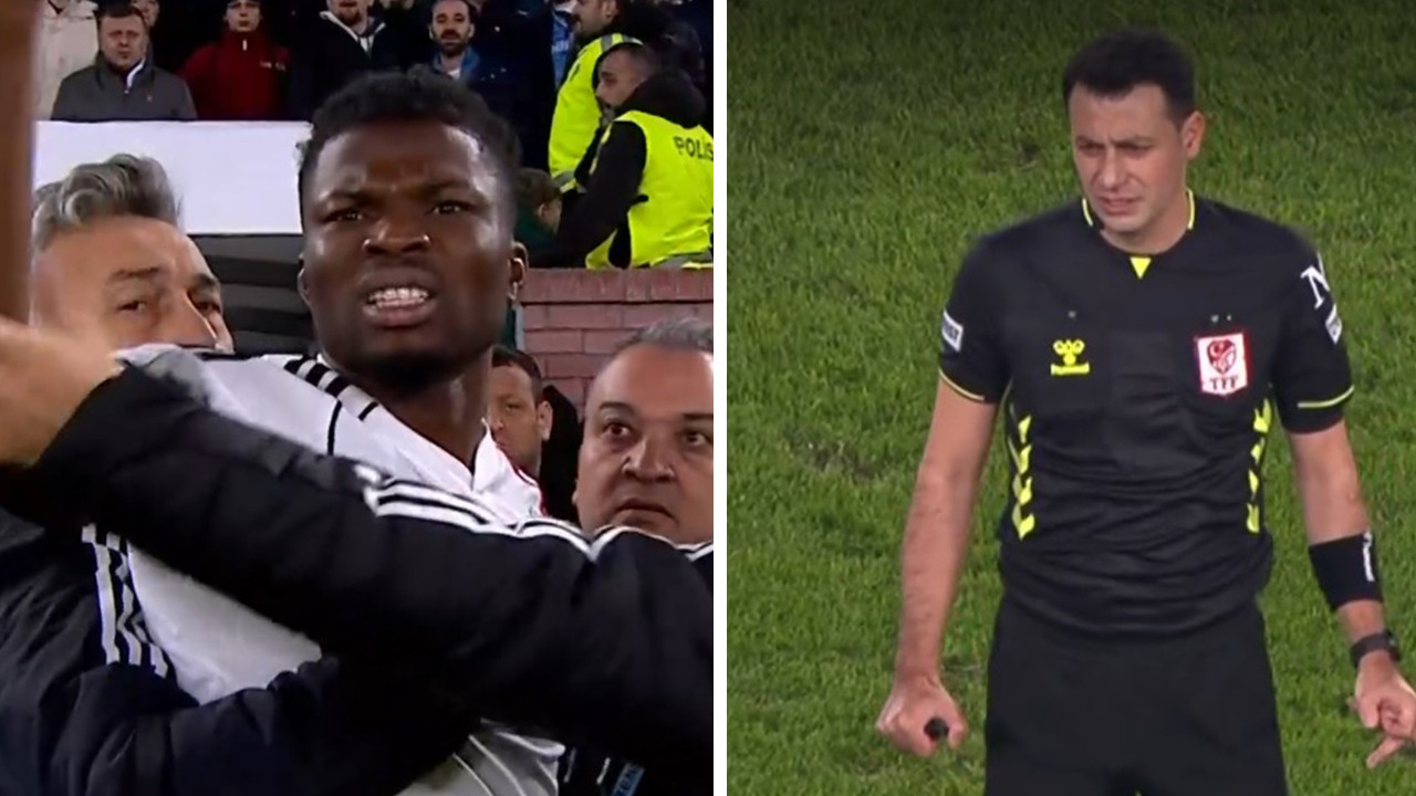 Beşiktaş'ta El Bilal Toure kırmızı kart gördü