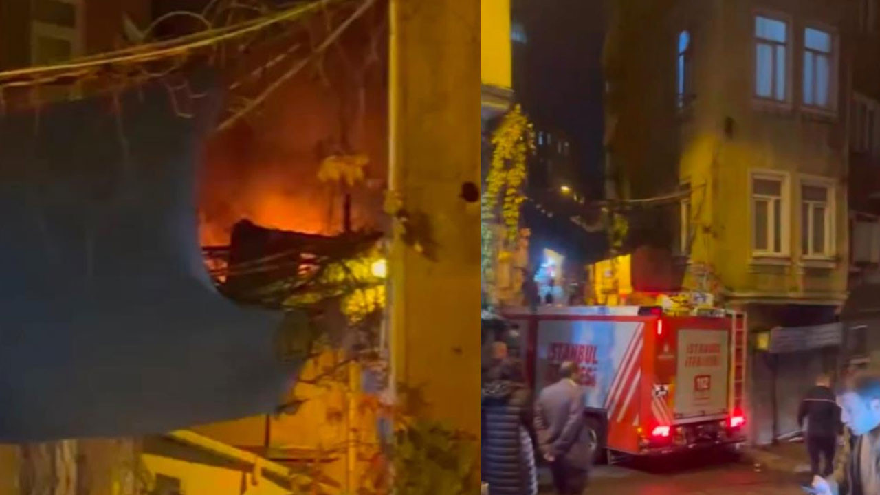 Beyoğlu’nda yangın paniği!