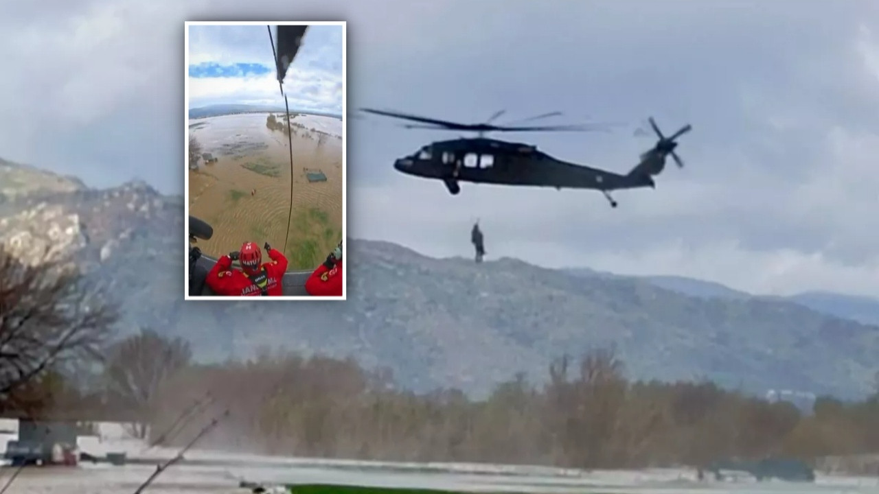 Aydın'da mucizevi olay: Sel nedeniyle damda 1 hafta mahsur kaldı! Tesadüfen görüldü... Helikopterli film gibi kurtarma operasyonu kamerada!
