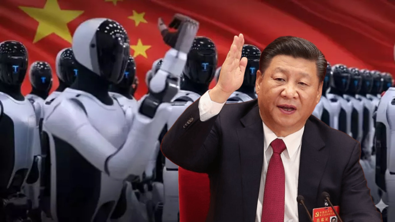 Ölümsüz askerler göreve başlıyor! Çin robot ordusu mu kuruyor? Endişelendiren gönde gösterisi...