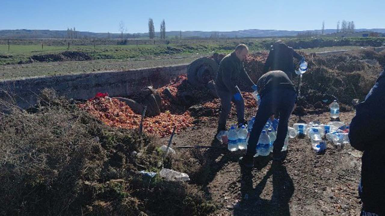 Çorum'da 180 litre kaçak alkol imha edildi