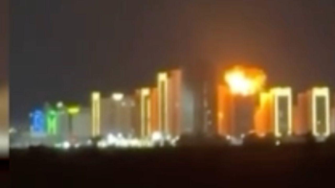 Irak'ta İHA parçaları binaya isabet etti