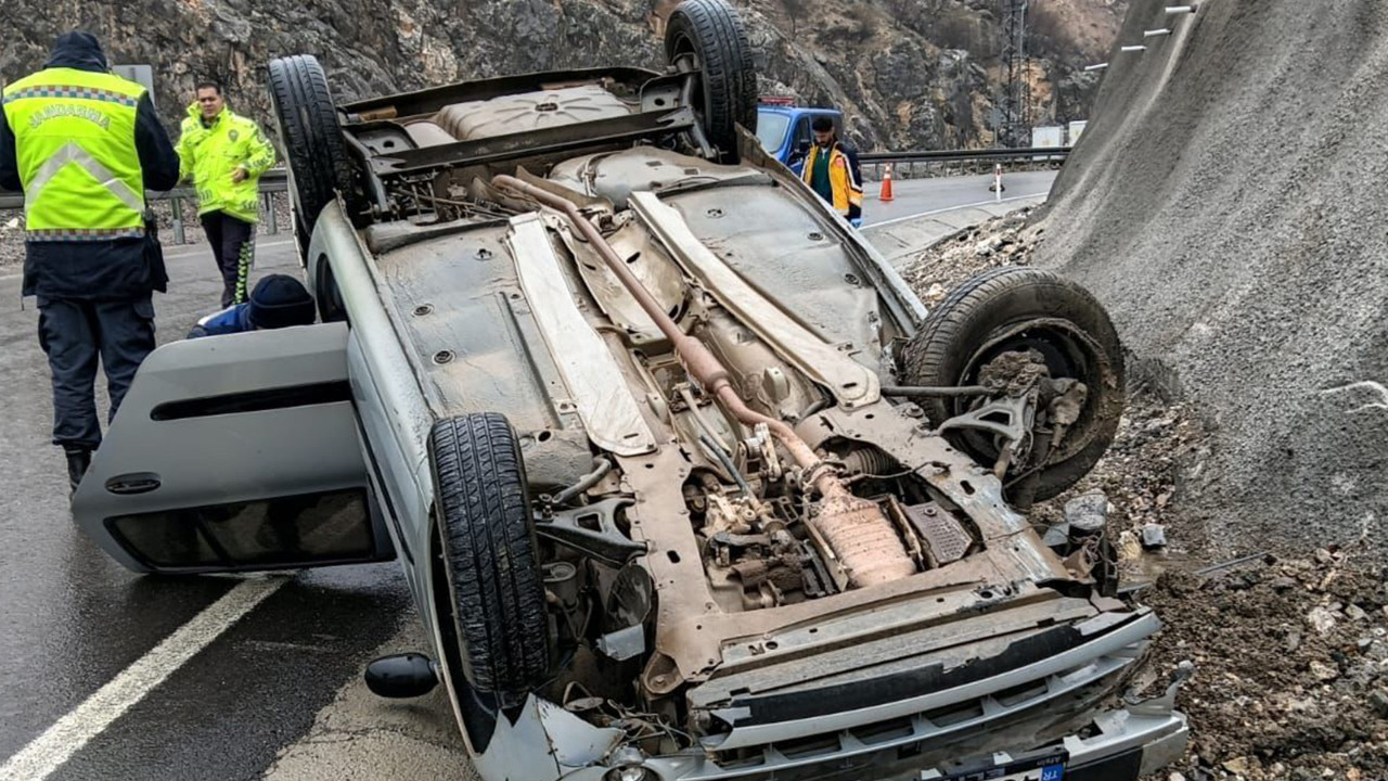 Malatya’da otomobil takla attı: 5 yaralı