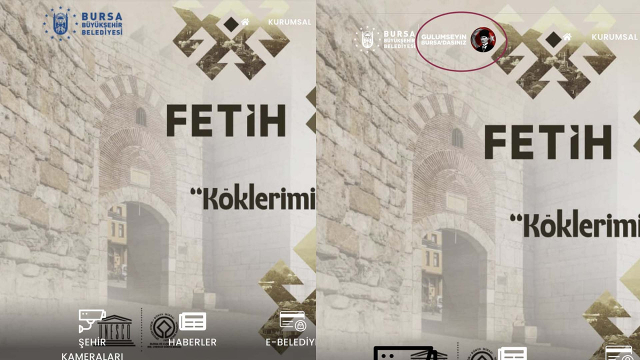 Yine muhalifler yine Atatürk kışkırtması! Bursa’da başkan değişti Atatürk kalktı dediler yalan çıktı