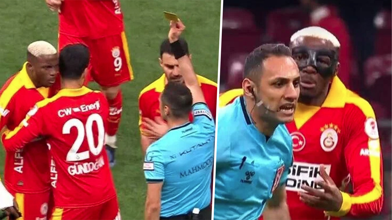 Sahalara geri dönen Osimhen maç sonu kart gördü