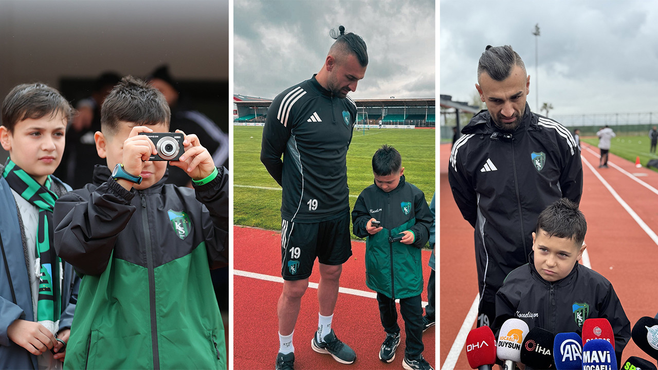 Beklenen buluşma gerçekleşti! Serdar Dursun'dan minik taraftara hediye