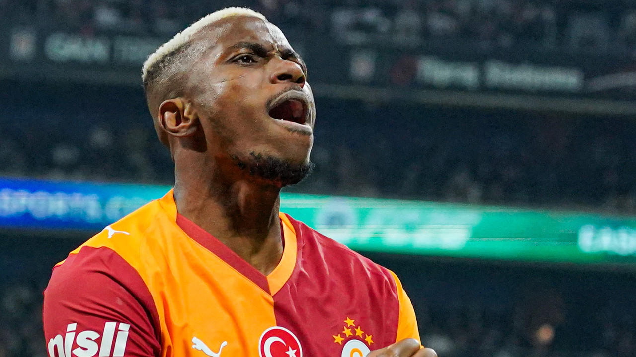 Galatasaraylı futbolcuları Victor Osimhen ayağa kaldırdı