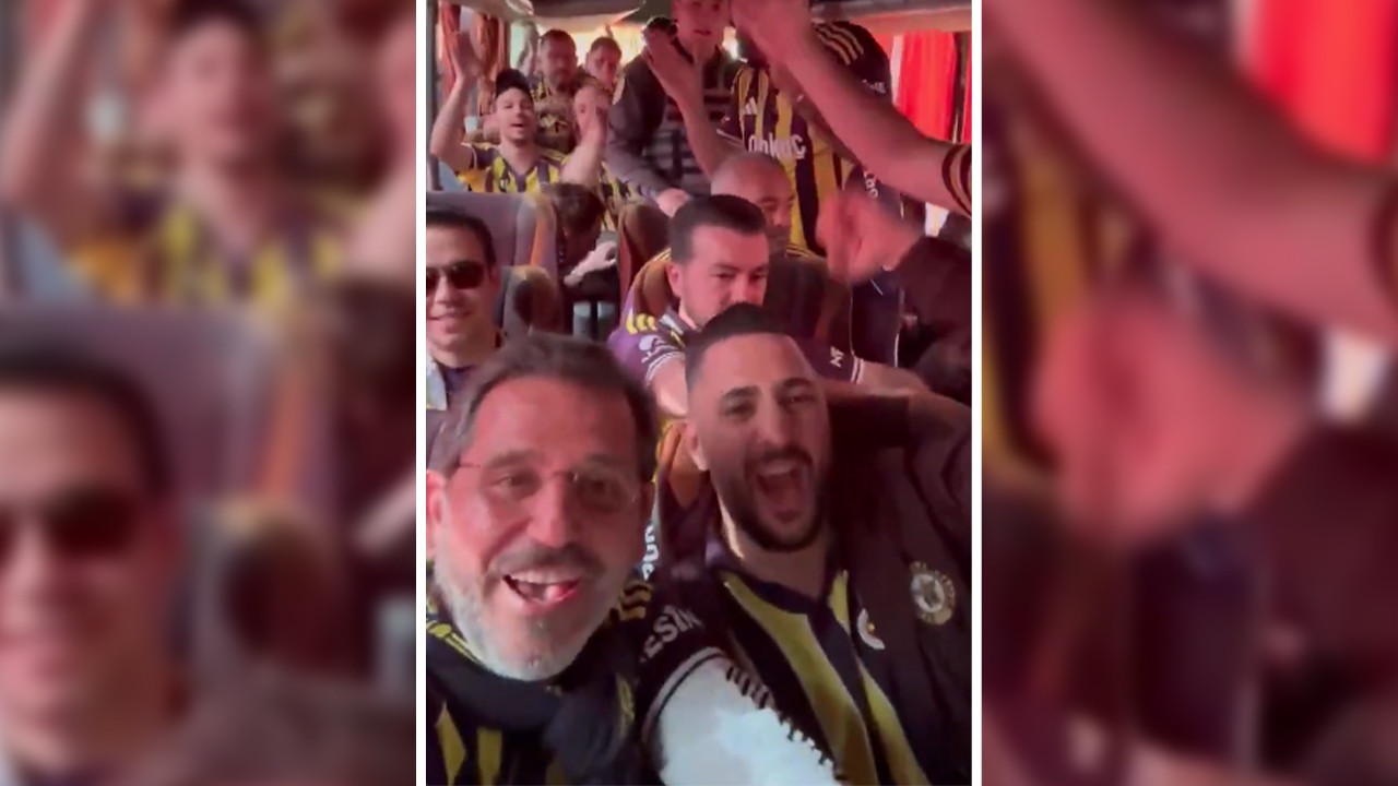 Fatih Portakal deplasman otobüsünde