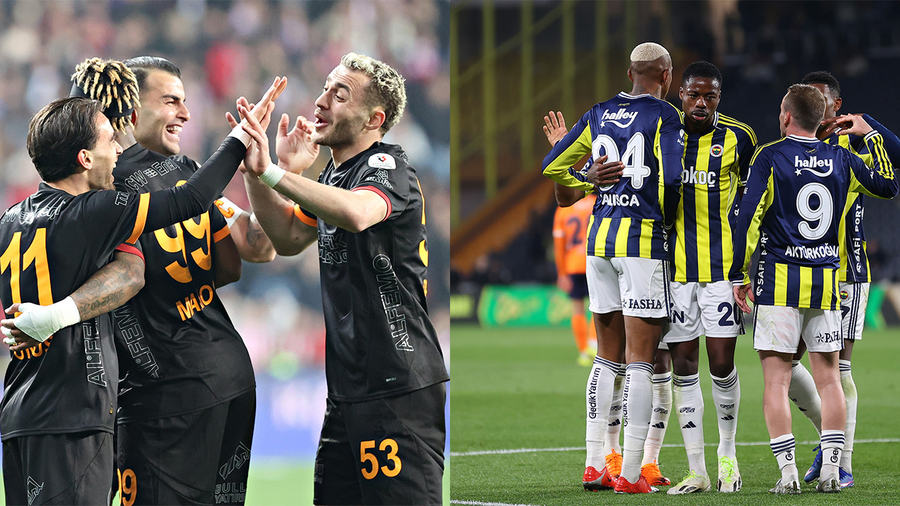 Süper Lig'de puan durumu ve Galatasaray ile Fenerbahçe'nin kalan maçları