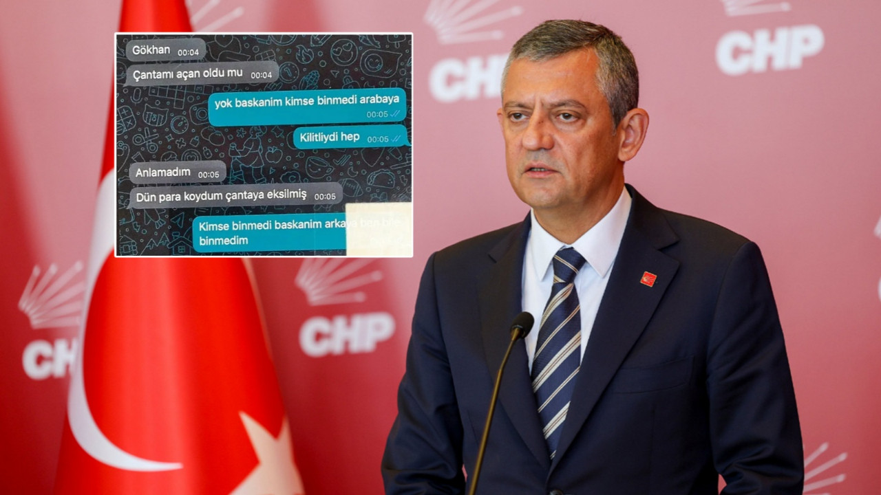 Özgür Özel'i şoförünün telefonundan çıkanlar patlattı! Şok WhatsApp mesajları: Dün çantaya para koydum eksilmiş!