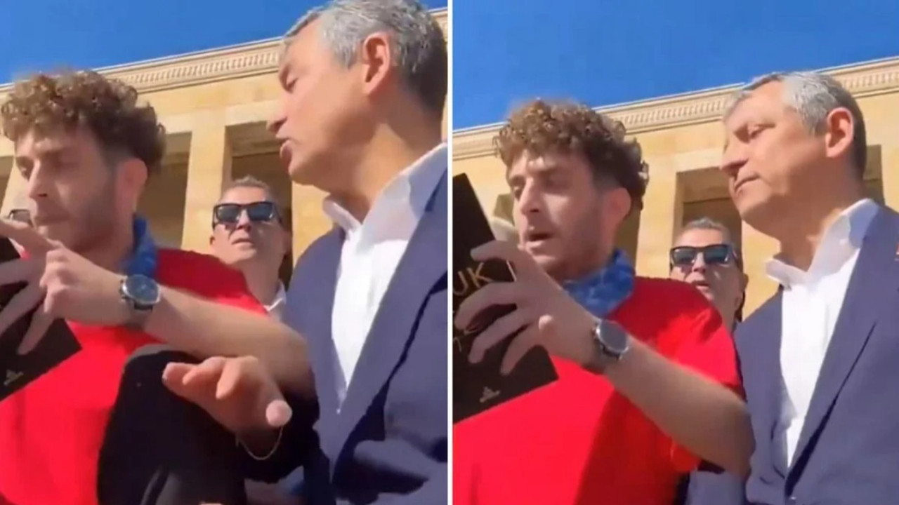Anıtkabir'de bir kriz daha: Özgür Özel ile CHP'li genç arasında gerginlik!