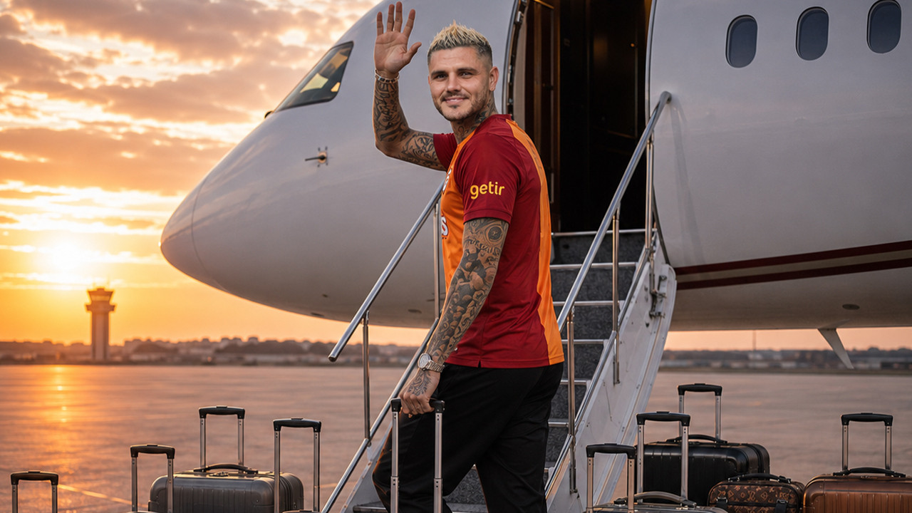 Icardi tam 25 valizle Türkiye'den ayrıldı