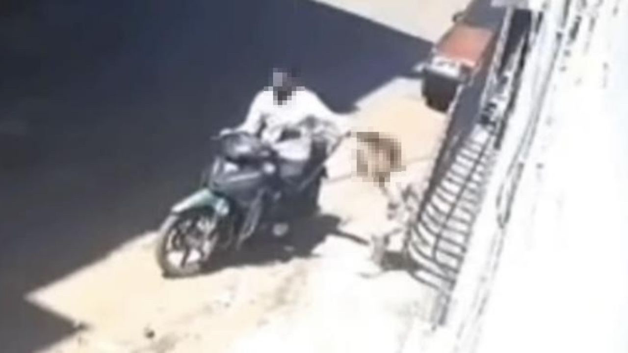 Gaziantep'de kan donduran olay! Küçük kızını tokatladı, moto